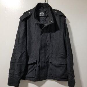 Express Military Style Jacket Wool Blend Men's XL